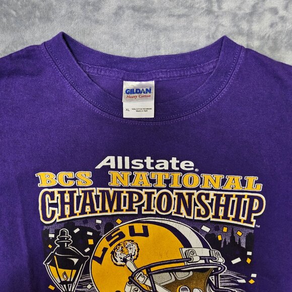 LSU Tigers Allstate BCS National Championship 2012 New Orleans Men's Shirt XL - Picture 4 of 6